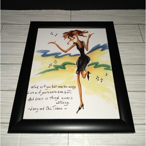 Wild Women Dance Like No One Is Watching Framed Print By Judy Kaufman 11½x9½ - Picture 1 of 8